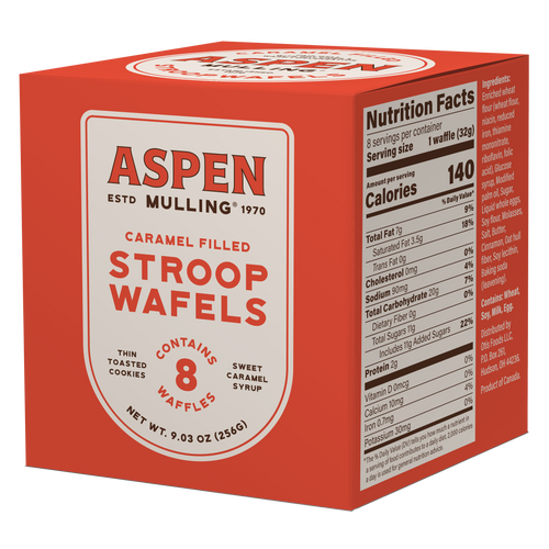 Aspen Mulling Caramel Filled Stroopwafels - 8ct Box